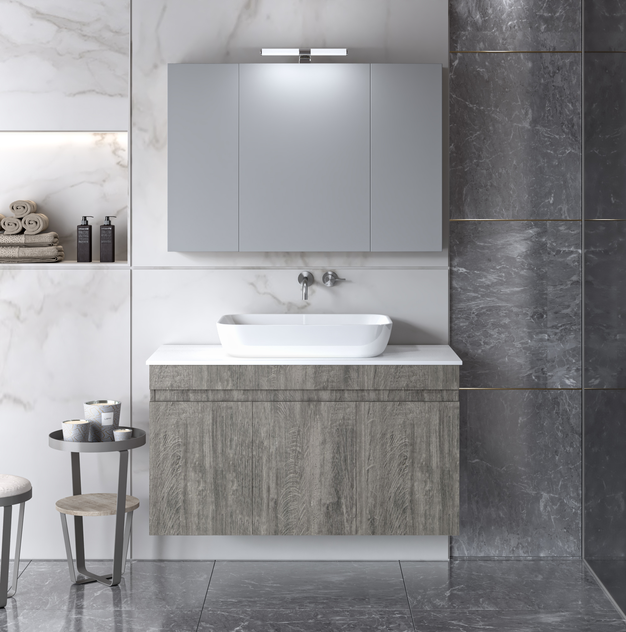 ΣΕΤ ΕΠΙΠΛΟΥ OMEGA TOP 100cm χρ. BERLIN 9SOMT100BE