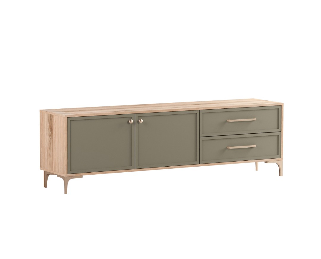 MATIS Έπιπλο TV ALBA κανέλα/ ελιά 175×40,5×56 MATIS890178 MATIS Έπιπλο TV ALBA κανέλα/ ελιά 175×40,5×56 MATIS890178
