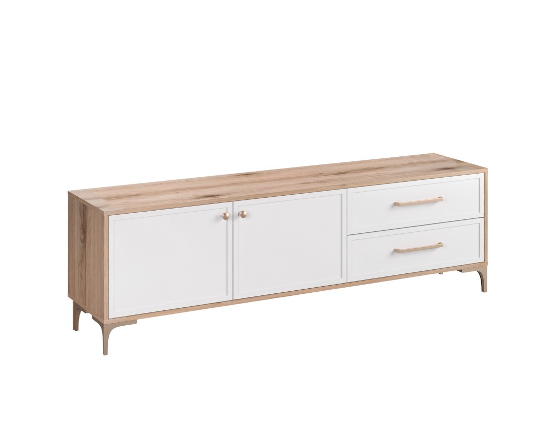 MATIS Έπιπλο TV ALBA κανέλα/ λευκό 175×40,5×56 MATIS890177 MATIS Έπιπλο TV ALBA κανέλα/ λευκό 175×40,5×56 MATIS890177