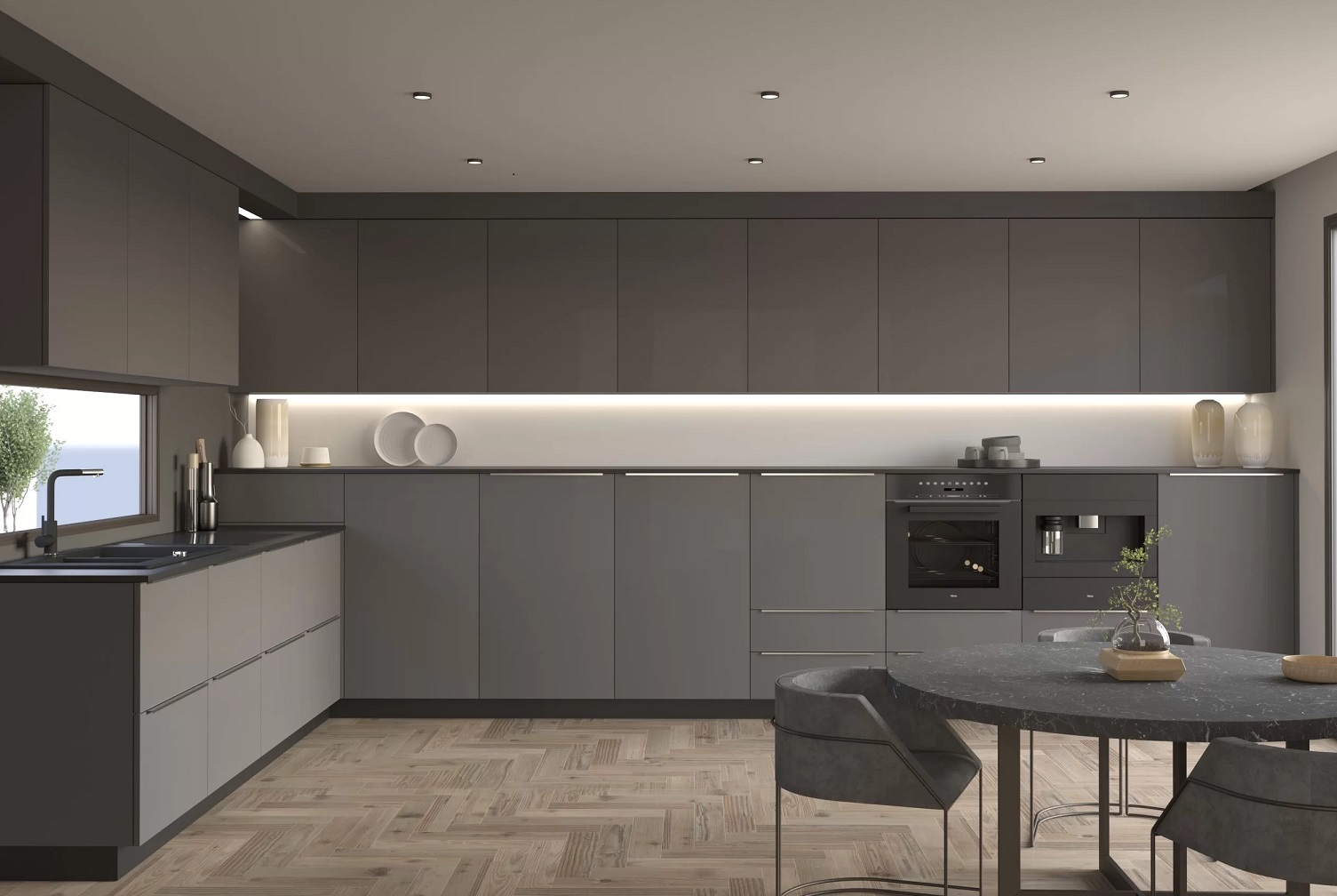 Intrahome Σύνθεση Έπιπλο Κουζίνας λευκό ανθρακί 05-59141211 με blum μεντεσεδες και συρτάρια 10 ΜΕΤΡΑ ΤΡΕΧΟΝ Intrahome Σύνθεση Έπιπλο Κουζίνας λευκό ανθρακί 05-59141211 με blum μεντεσεδες και συρτάρια 10 ΜΕΤΡΑ ΤΡΕΧΟΝ
