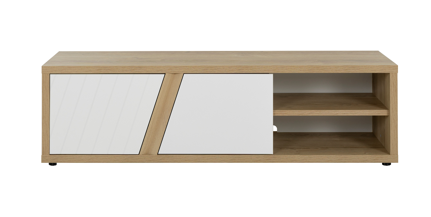 Insi Epura έπιπλο τηλεόρασης με 2 πόρτες 162x40x47εκ. Silva Oak / Λευκό 015.GM05 Insi Epura έπιπλο τηλεόρασης με 2 πόρτες 162x40x47εκ. Silva Oak / Λευκό 015.GM05