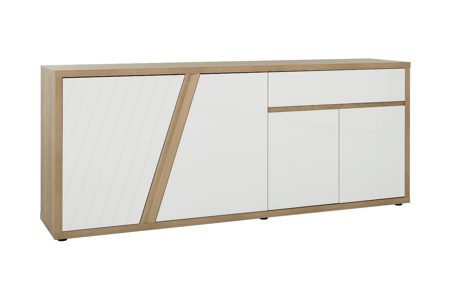 Insi Epura μπουφές με 4 πόρτες και 1 συρτάρι 213x45x87εκ. Silva Oak / Λευκό 009.GM15 Insi Epura μπουφές με 4 πόρτες και 1 συρτάρι 213x45x87εκ. Silva Oak / Λευκό 009.GM15