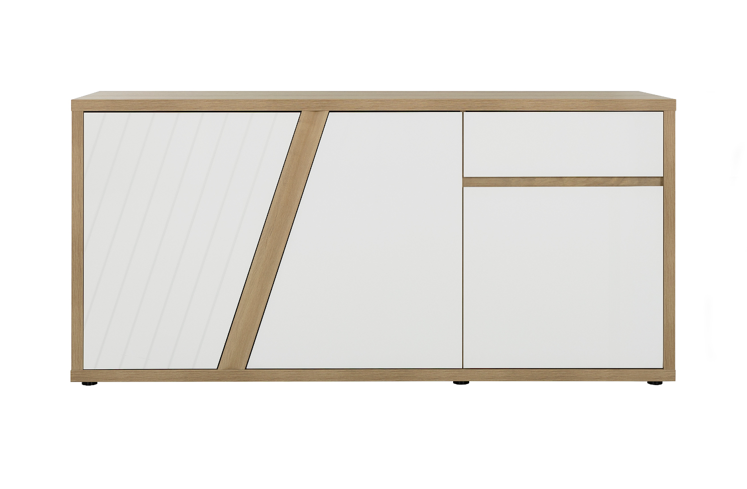 Insi Epura μπουφές με 3 πόρτες και 1 συρτάρι 185x45x87εκ. Silva Oak / Λευκό 009.GM16 Insi Epura μπουφές με 3 πόρτες και 1 συρτάρι 185x45x87εκ. Silva Oak / Λευκό 009.GM16