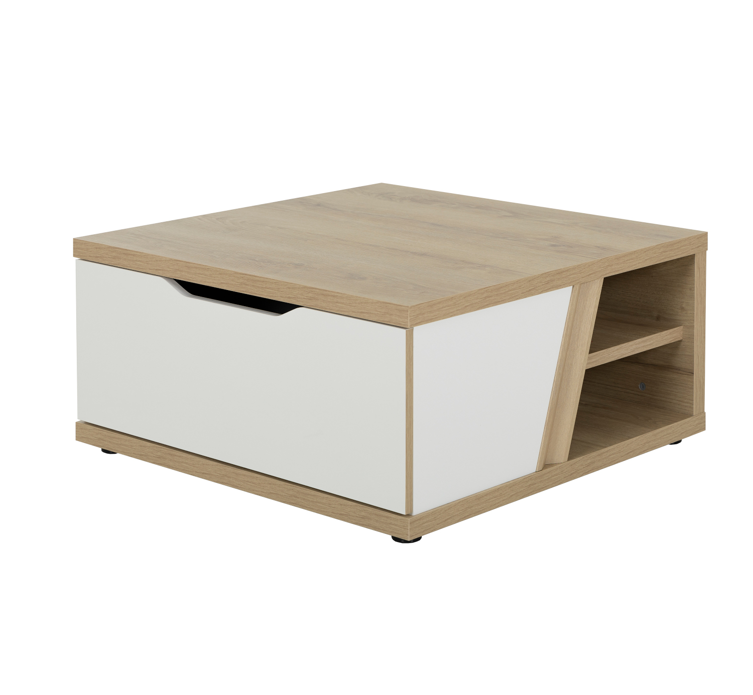 Insi Epura τραπεζάκι σαλονιού 81x81x39εκ. Silva Oak / White 0121.GM22 Insi Epura τραπεζάκι σαλονιού 81x81x39εκ. Silva Oak / White 0121.GM22