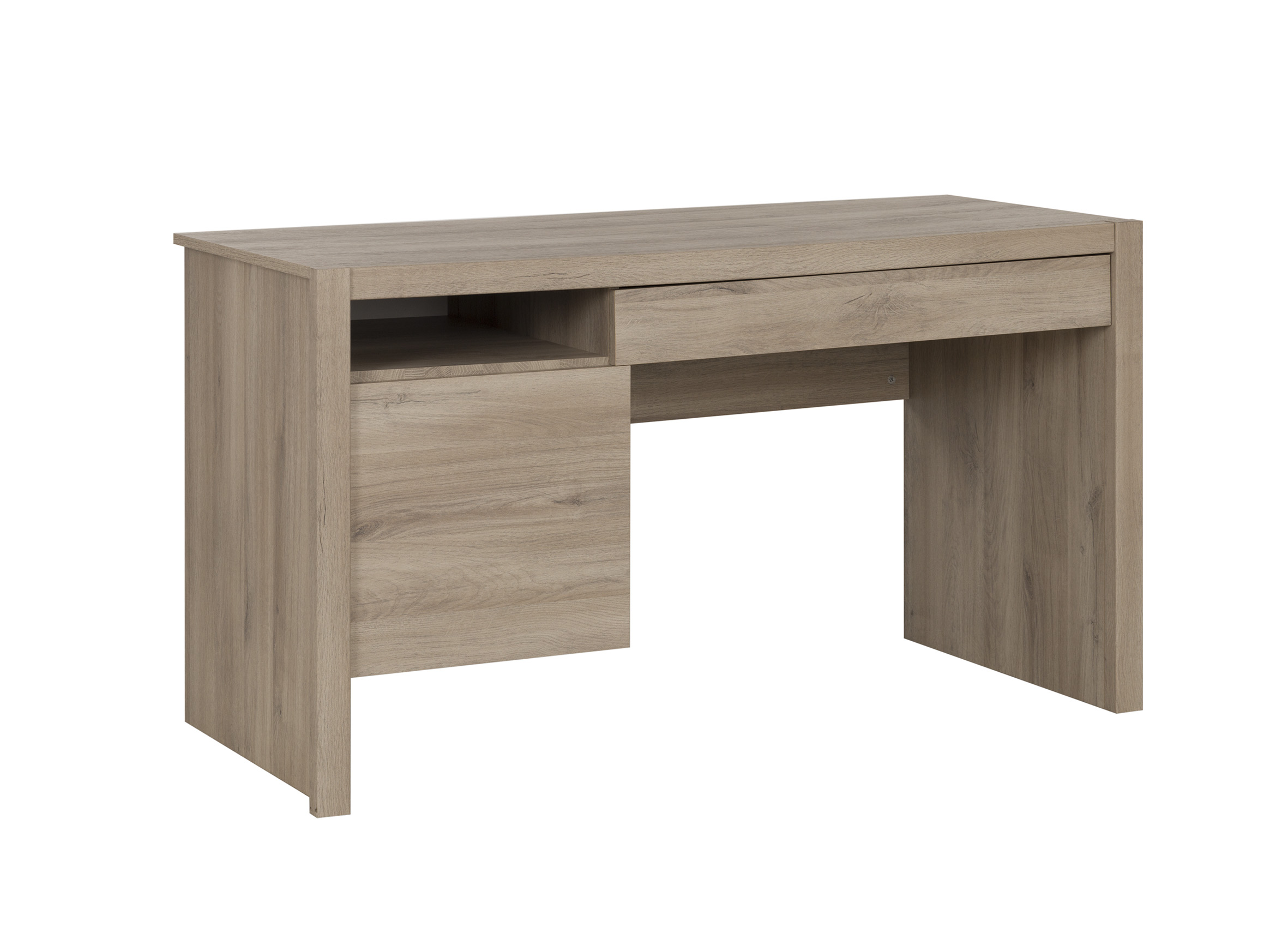 Insi Ethan Γραφείο με 1 πόρτα και 1 συρτάρι 137x59x75εκ. Light Kronberg Oak  0111.GM51