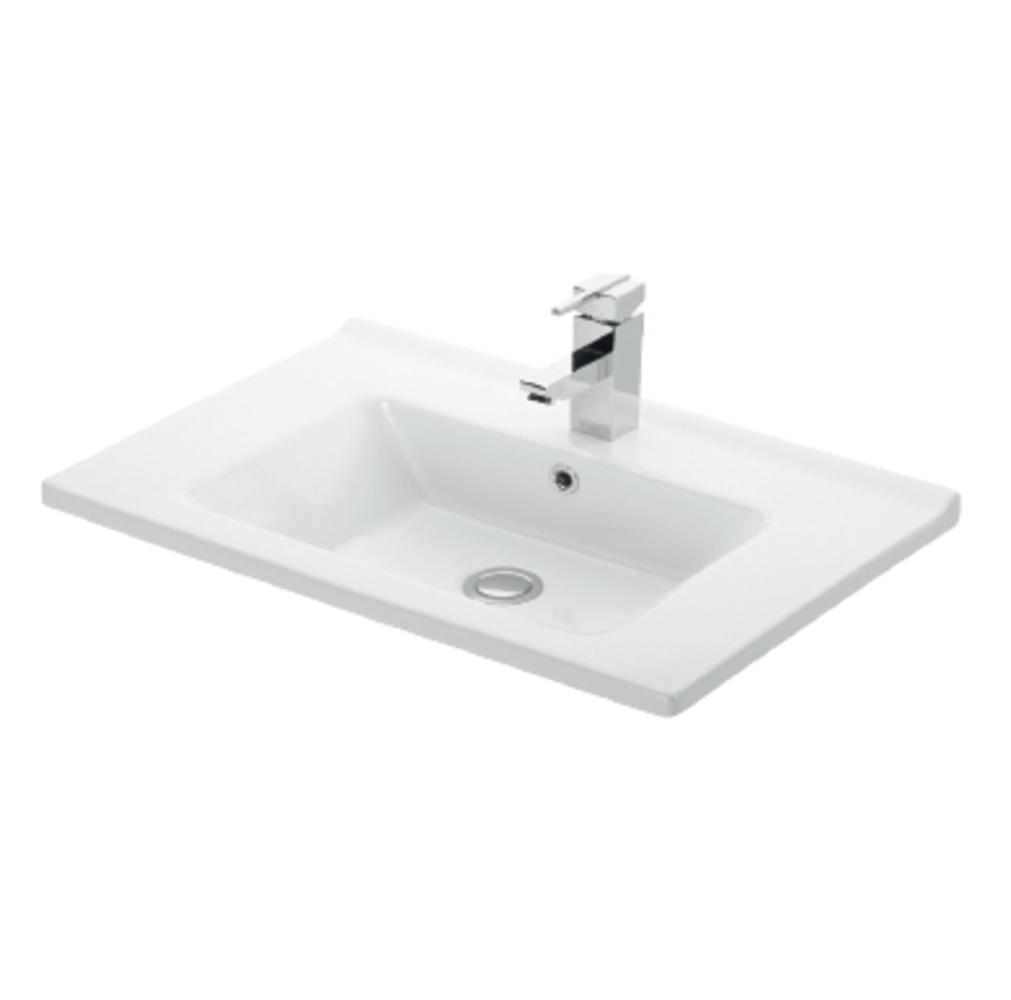 Νιπτήρας ETNA 65 από πορσελάνη 65x45cm 3WET065WGLO Νιπτήρας ETNA 65 από πορσελάνη 65x45cm 3WET065WGLO