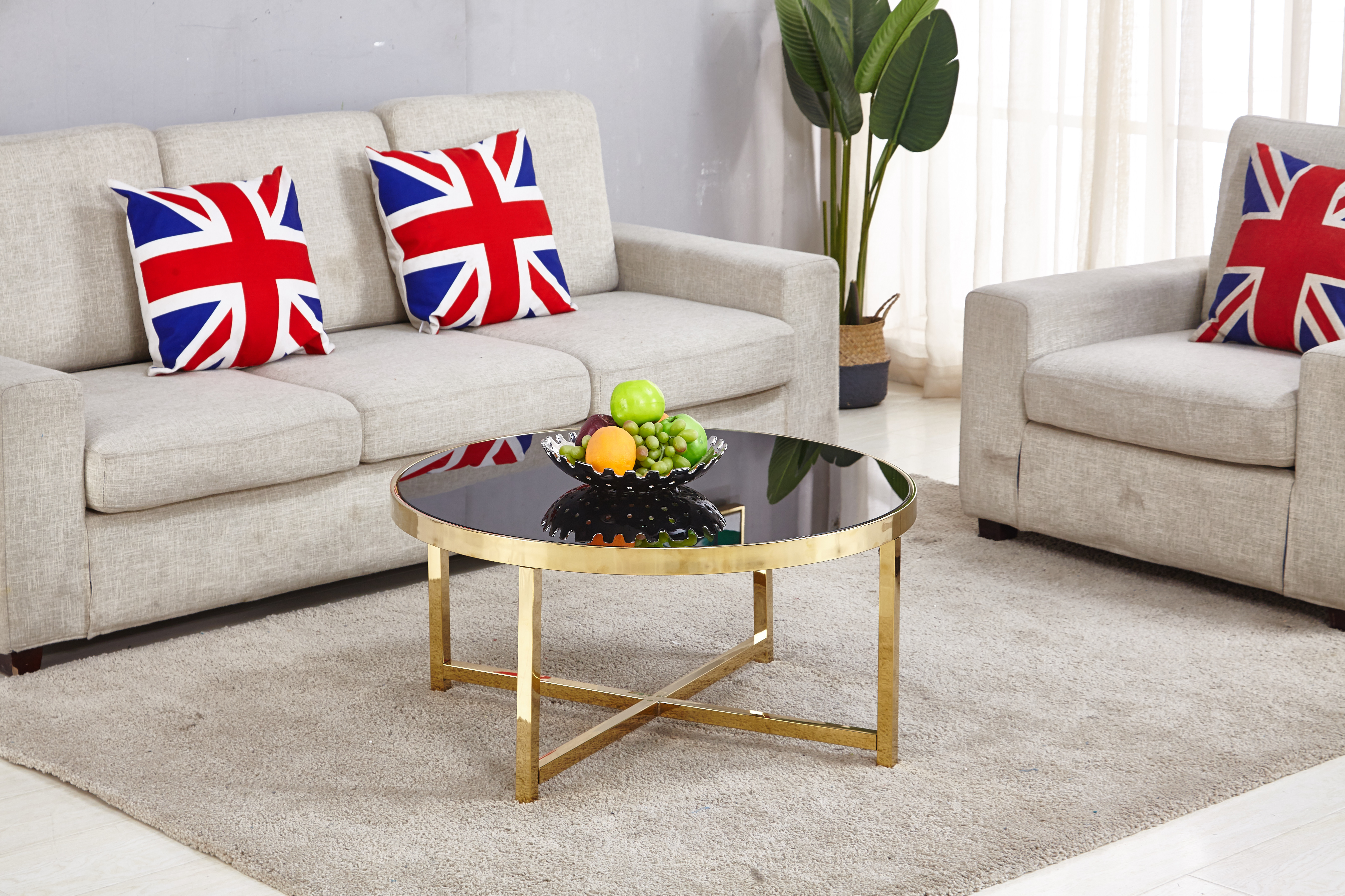 Τραπεζάκι σαλονιού EVA GOLD Φ82×40 DIOMMI 32-014 Τραπεζάκι σαλονιού EVA GOLD Φ82×40 DIOMMI 32-014
