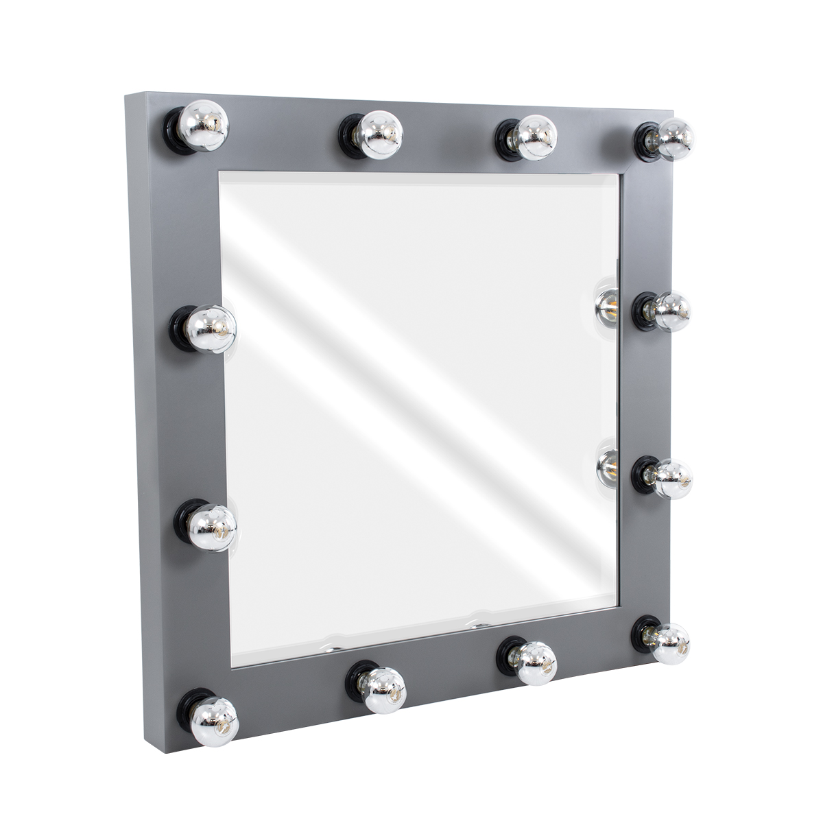 MIRROR-80×80-6 GloboStar® MAKEUP MIRROR-80×80-6 Μοντέρνος Καθρέπτης Μακιγιάζ με Πλαίσιο Φυσικού Ξύλου με Διακόπτη On/Off 12 x E27 AC220-240V – Μ80 x Π7 x Υ80cm – Γκρι Ανθρακί MIRROR-80×80-6 GloboStar® MAKEUP MIRROR-80×80-6 Μοντέρνος Καθρέπτης Μακιγιάζ με Πλαίσιο Φυσικού Ξύλου με Διακόπτη On/Off 12 x E27 AC220-240V – Μ80 x Π7 x Υ80cm – Γκρι Ανθρακί