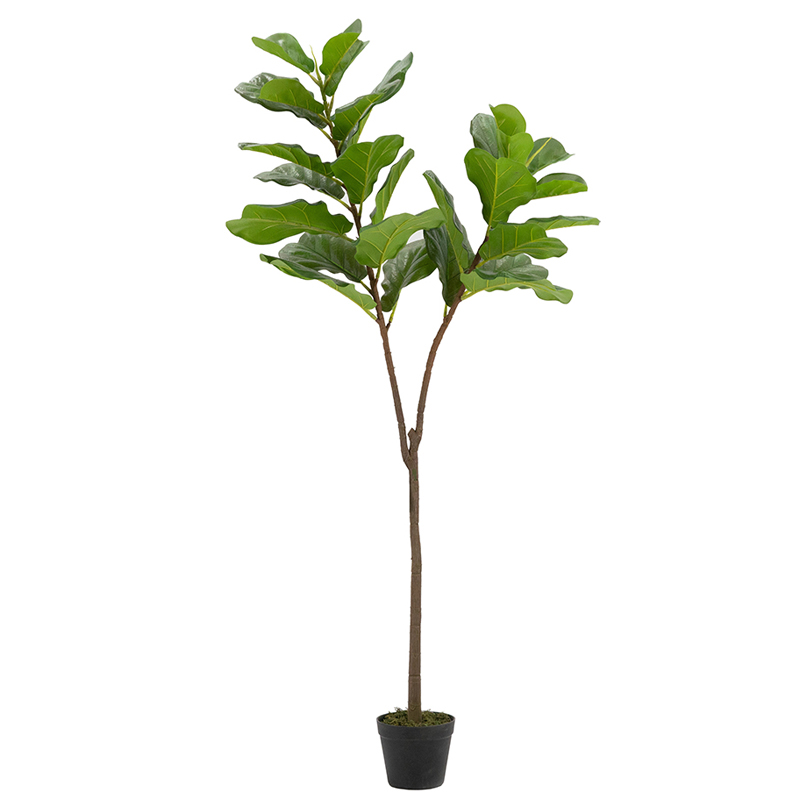 Artekko Faux Τεχνητή Συκιά σε Γλαστρα Πλαστικό Πράσινο Μαύρο (48x34x140)cm Artekko F29323