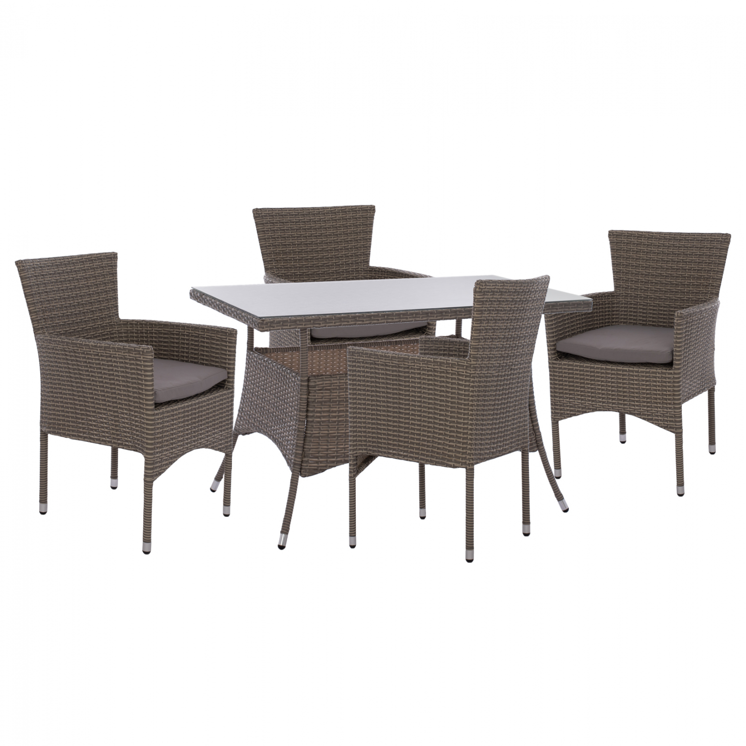 ΣΕΤ ΤΡΑΠΕΖΑΡΙΑΣ 5ΤΜΧ ΤΡΑΠ. 120Χ70 & ΠΟΛΥΘΡΟΝΕΣ WICKER RATTAN ΓΚΡΙ FB911712.31 ΣΕΤ ΤΡΑΠΕΖΑΡΙΑΣ 5ΤΜΧ ΤΡΑΠ. 120Χ70 & ΠΟΛΥΘΡΟΝΕΣ WICKER RATTAN ΓΚΡΙ FB911712.31