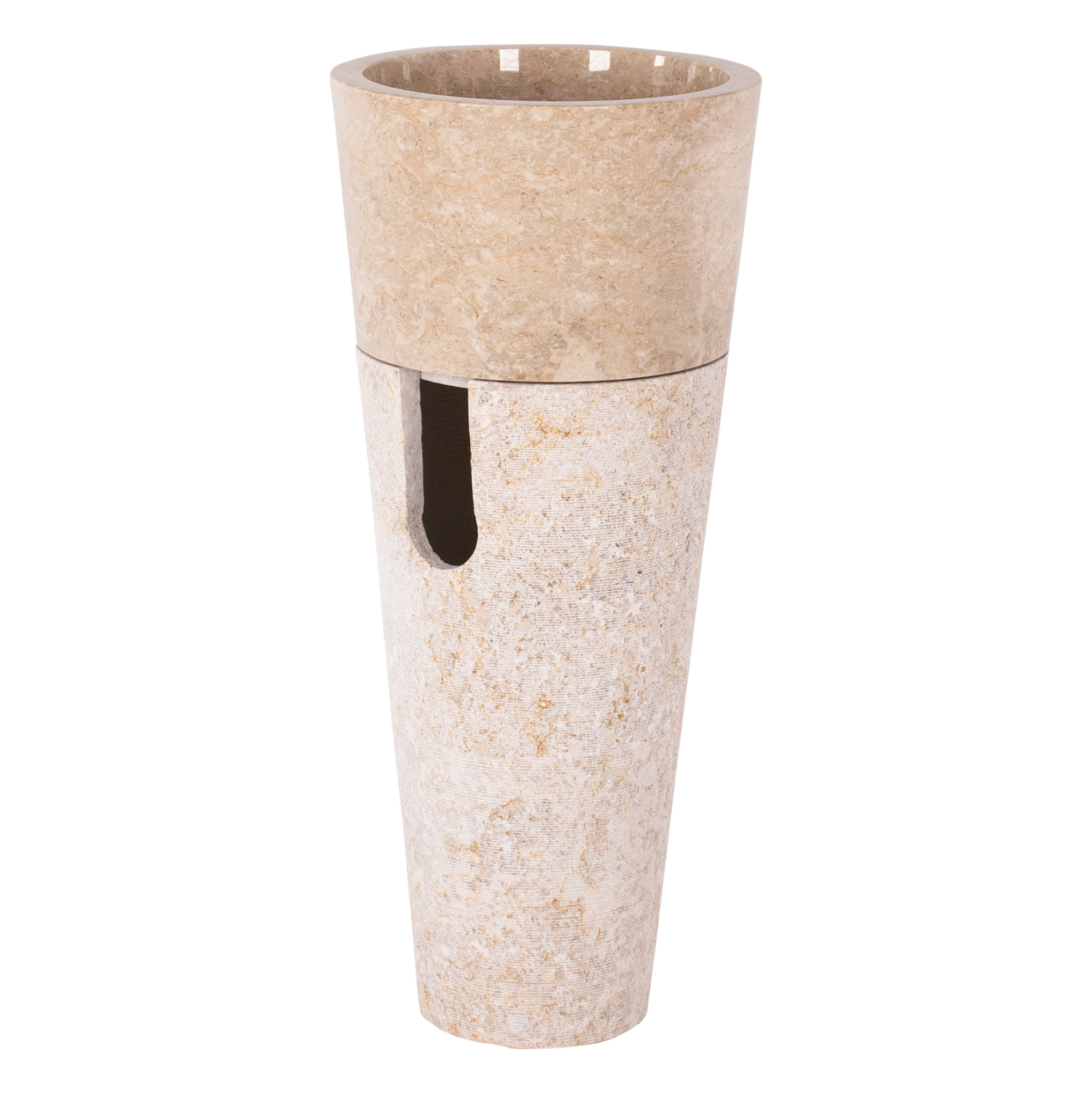 ΝΙΠΤΗΡΑΣ ΜΑΡΜΑΡΙΝΟΣ CONE SINK CREME WHITE Φ40x90Y εκ.FB97808.02