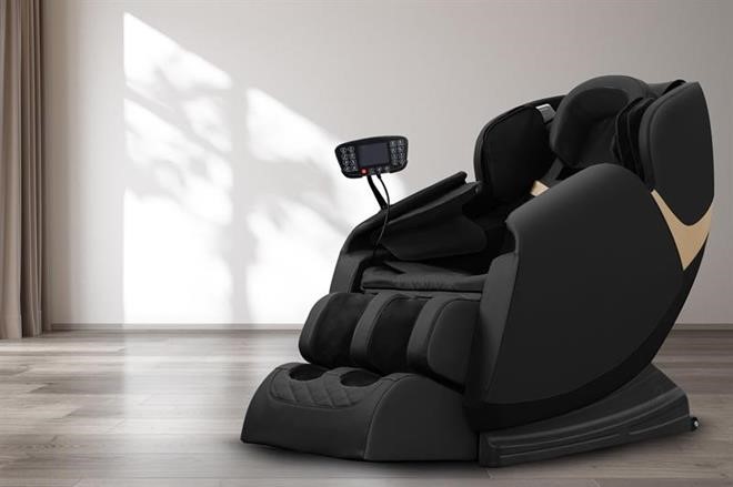 SOLARIA massage chair / heating function / colors: black / gold DIOMMI-60-29087