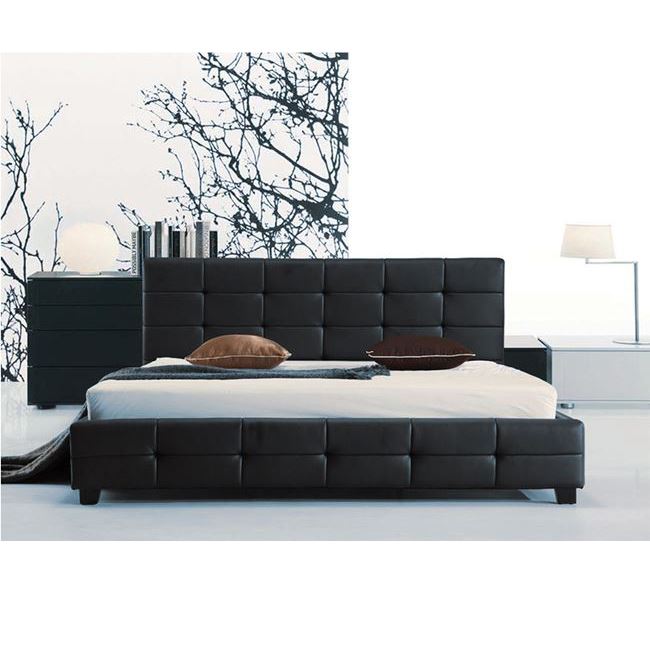 WOODWELL Ε8053FIDEL Κρεβάτι Διπλό για Στρώμα 160x200cm, PU Μαύρο 168x215x107cm Ε8053 WOODWELL Ε8053FIDEL Κρεβάτι Διπλό για Στρώμα 160x200cm, PU Μαύρο 168x215x107cm Ε8053