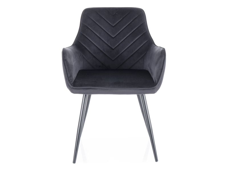 KRZESŁO FIG VELVET CZARNY STELAŻ/CZARNY BLUVEL 19 DIOMMI-80-3663