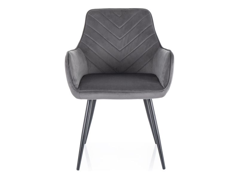 KRZESŁO FIG VELVET CZARNY STELAŻ/SZARY BLUVEL 14 DIOMMI-80-3890
