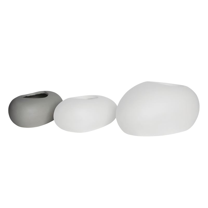 WOODWELL Ε6320,Α1FLOWER POT-ROCK 40x30x19cm, Cement Απόχρωση White 40x30x19cm Ε6320,Α1 WOODWELL Ε6320,Α1FLOWER POT-ROCK 40x30x19cm, Cement Απόχρωση White 40x30x19cm Ε6320,Α1