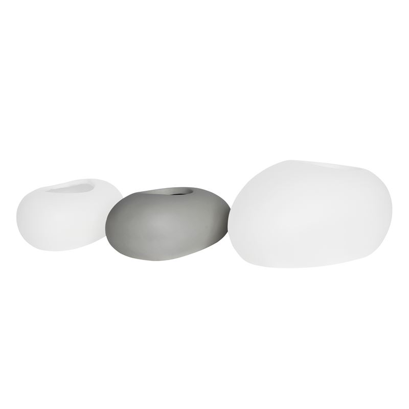 WOODWELL Ε6320,Β1FLOWER POT-ROCK 50x32x19cm, Cement Απόχρωση White 50x32x19cm Ε6320,Β1 WOODWELL Ε6320,Β1FLOWER POT-ROCK 50x32x19cm, Cement Απόχρωση White 50x32x19cm Ε6320,Β1