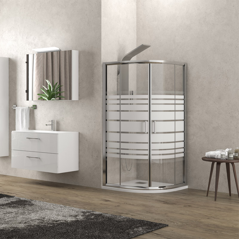 KARAG STOCKBATHROOM Καμπίνα ημικυκλική με σεριγραφάτο κρύσταλλο FLORA 200 KARAG 80x80x180cm R500 KARAG-5206836531021 KARAG STOCKBATHROOM Καμπίνα ημικυκλική με σεριγραφάτο κρύσταλλο FLORA 200 KARAG 80x80x180cm R500 KARAG-5206836531021