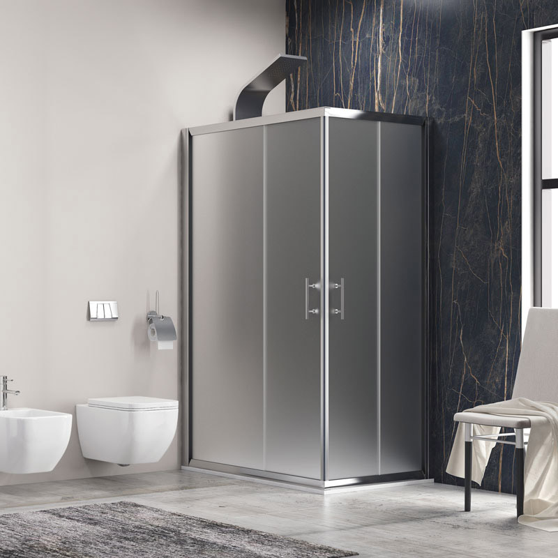 KARAG STOCKBATHROOM Καμπίνα ορθογώνια με σατινέ κρύσταλλο FLORA 100 KARAG 80x140x170cm KARAG-5206836552279 KARAG STOCKBATHROOM Καμπίνα ορθογώνια με σατινέ κρύσταλλο FLORA 100 KARAG 80x140x170cm KARAG-5206836552279