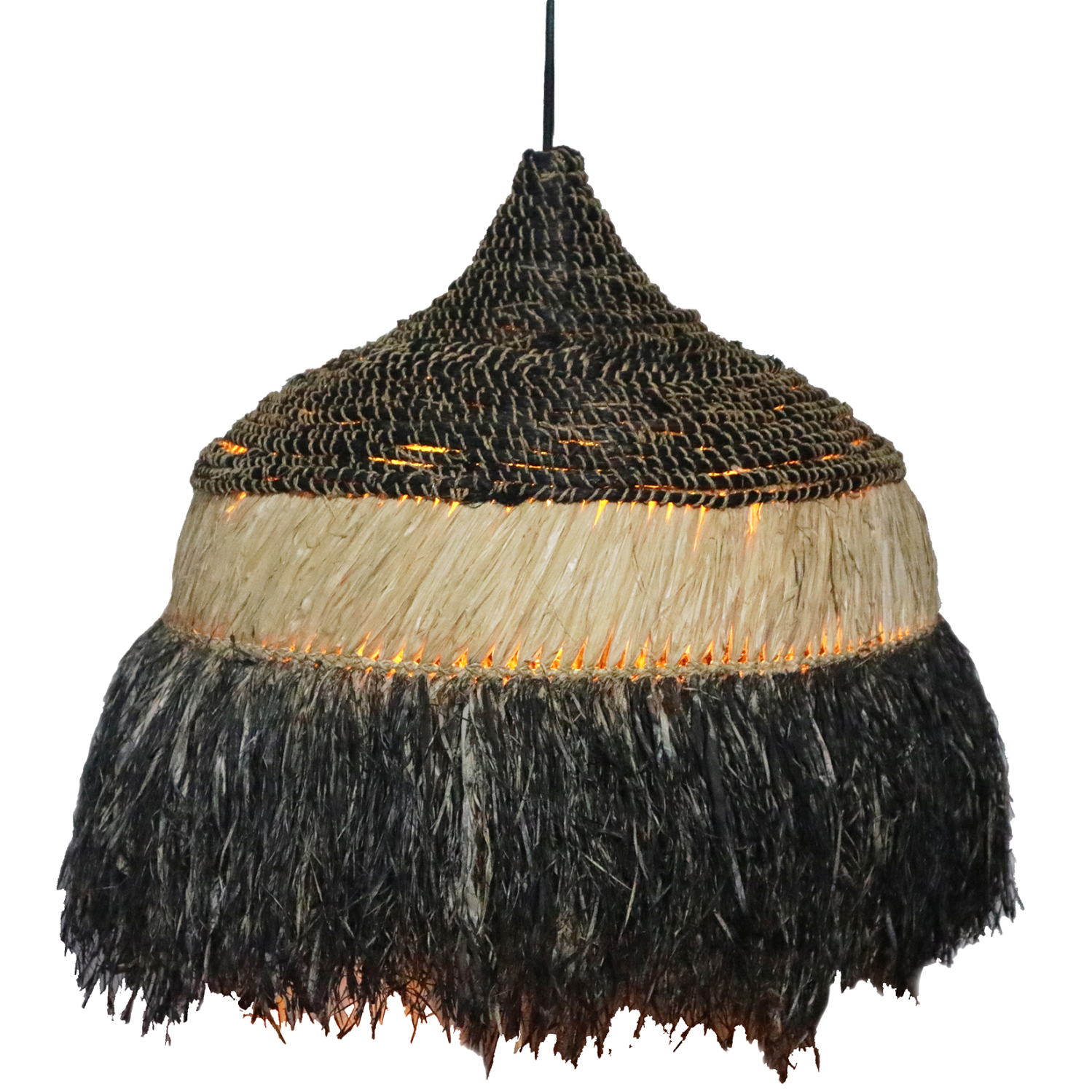 Intrahome ΦΩΤΙΣΤΙΚΟ ΟΡΟΦΗΣ ΑΠΟ ΙΝΕΣ ΣΙΖΑΛ ΚΑΙ ΑΜΠΑΚΑ ΣΕ ΦΥΣΙΚΟ-ΜΑΥΡΟ 50x50x20Yεκ. intraho-1629761