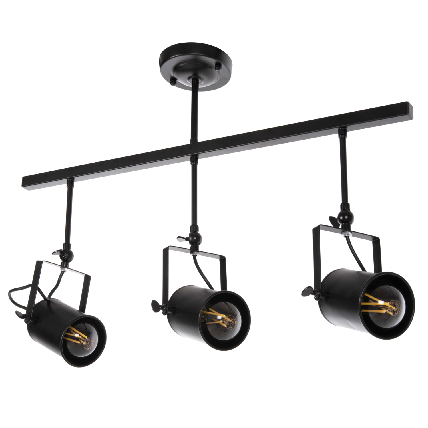 Intrahome ΦΩΤΙΣΤΙΚΟ ΟΡΟΦΗΣ ΚΡΕΜΑΣΤΟ 3-ΦΩΤΟ ΜΑΥΡΟΙ ΜΕΤΑΛΛΙΚΟΙ ΠΡΟΒΟΛΕΙΣ 70,5x14x50Υεκ intraho-1648175