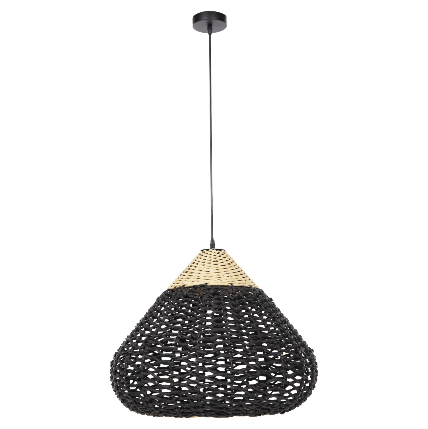 Intrahome ΦΩΤΙΣΤΙΚΟ ΟΡΟΦΗΣ ΚΡΕΜΑΣΤΟ ΑΠΟ PCASABLANCAPOLOKWCASABLANCANER ROPOLOKWCASABLANCANE ΜΠΕΖ ΚΑΙ ΜΑΥΡΟ Φ55,5x44Υεκ. intraho-1623344