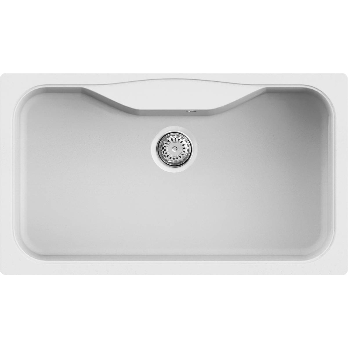 KARAG  FOX Νεροχύτης κουζίνας FOX 360 Bianco Titano 68 ELLECI 86,3×50,3cm KARAG-8032861051473