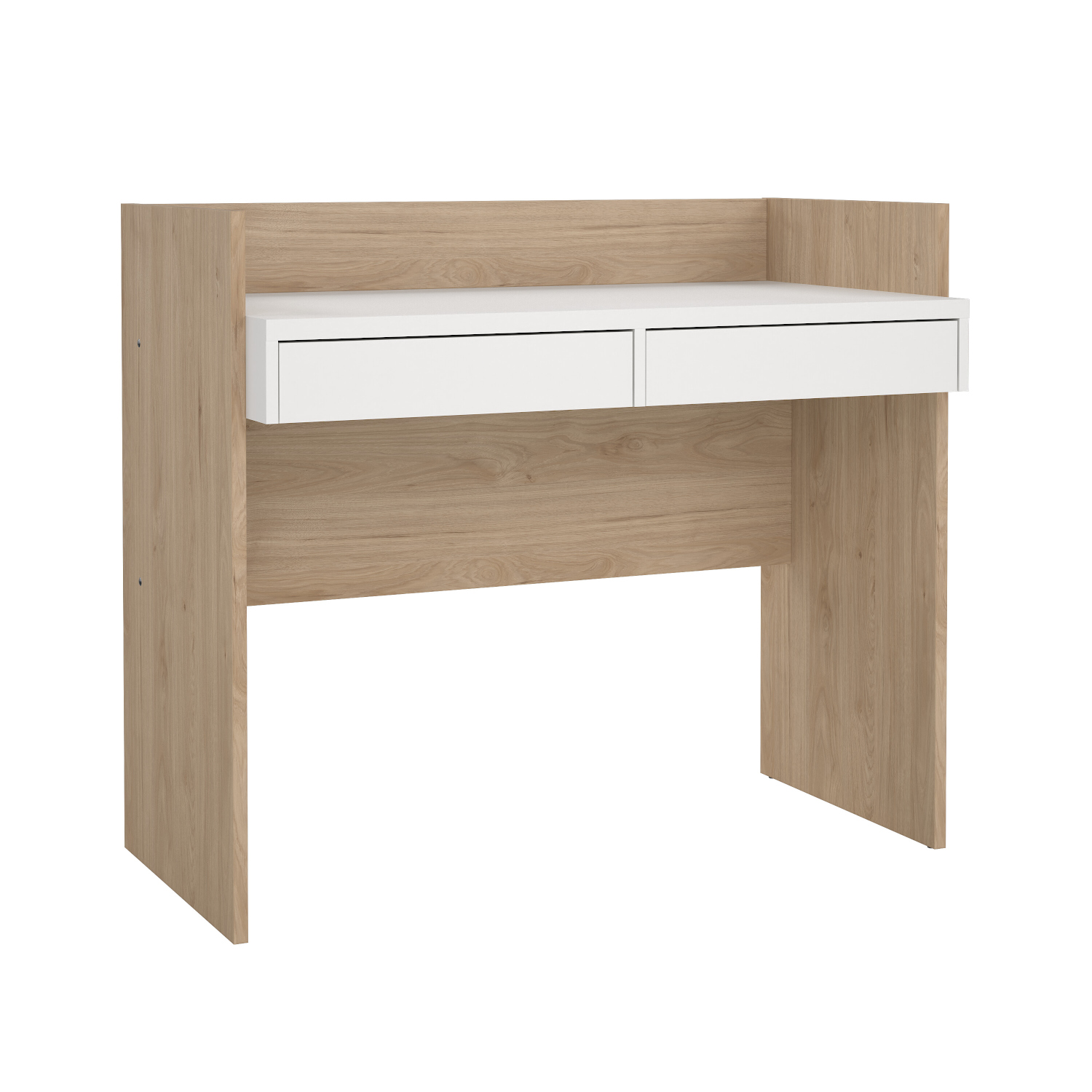 Insi Function plus γραφείο με δυο συρτάρια 102,1×55,6×88,9εκ. Jackson Hickory / Λευκό 0111.TV93 Insi Function plus γραφείο με δυο συρτάρια 102,1×55,6×88,9εκ. Jackson Hickory / Λευκό 0111.TV93