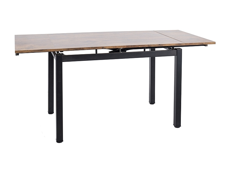 STÓŁ GD017 ORZECH VINTAGE/CZARNY MAT 110(170)x74 DIOMMI-80-3613