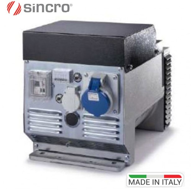Γεννήτρια Σκέτη Ιταλίας 13,5KVA 230V 3000στροφές Sincro FK2 MGS Ελεύθερος Άξονας Φ28 KIDO-
549/206