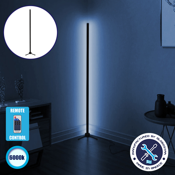 GLOBO-100-1 GloboStar® Μοντέρνο Minimal Επιδαπέδιο Μαύρο Φωτιστικό 100cm LED 16 Watt με Ασύρματο Χειριστήριο RF & Dimmer Ψυχρό Λευκό 6000k GloboStar ALIEN Design GLOBO-100-1 GLOBO-100-1 GloboStar® Μοντέρνο Minimal Επιδαπέδιο Μαύρο Φωτιστικό 100cm LED 16 Watt με Ασύρματο Χειριστήριο RF & Dimmer Ψυχρό Λευκό 6000k GloboStar ALIEN Design GLOBO-100-1