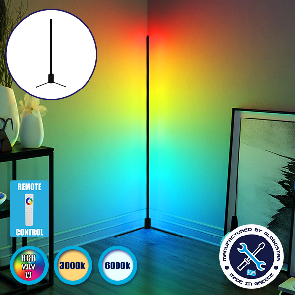 GLOBO-100-9 GloboStar® Μοντέρνο Minimal Επιδαπέδιο Μαύρο Φωτιστικό 100cm LED 20 Watt με Ασύρματο Χειριστήριο Αφής 2.4G RF & Dimmer RGBW+WW Πολύχρωμο – Ψυχρό – Ημέρας – Θερμό GloboStar ALIEN Design GLOBO-100-9 GLOBO-100-9 GloboStar® Μοντέρνο Minimal Επιδαπέδιο Μαύρο Φωτιστικό 100cm LED 20 Watt με Ασύρματο Χειριστήριο Αφής 2.4G RF & Dimmer RGBW+WW Πολύχρωμο – Ψυχρό – Ημέρας – Θερμό GloboStar ALIEN Design GLOBO-100-9