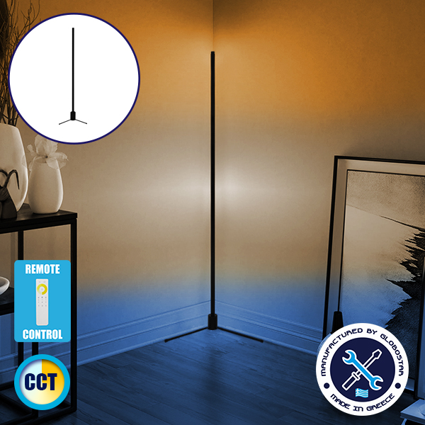 GLOBO-150-10 GloboStar® Μοντέρνο Minimal Επιδαπέδιο Μαύρο Φωτιστικό 150cm LED 24 Watt με Ασύρματο Χειριστήριο Αφής 2.4G RF & Dimmer CCT – Ψυχρό – Ημέρας – Θερμό GloboStar ALIEN Design GLOBO-150-10 GLOBO-150-10 GloboStar® Μοντέρνο Minimal Επιδαπέδιο Μαύρο Φωτιστικό 150cm LED 24 Watt με Ασύρματο Χειριστήριο Αφής 2.4G RF & Dimmer CCT – Ψυχρό – Ημέρας – Θερμό GloboStar ALIEN Design GLOBO-150-10