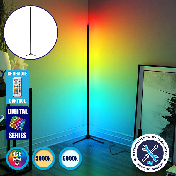 GLOBO-250-11 GloboStar® Μοντέρνο Minimal Επιδαπέδιο Μαύρο Φωτιστικό 250cm LED 40 Watt με Ασύρματο Χειριστήριο 2.4G RF & Dimmer RGBW+WW Πολύχρωμο Digital Magic Dot Pixel GloboStar ALIEN Design GLOBO-250-11 GLOBO-250-11 GloboStar® Μοντέρνο Minimal Επιδαπέδιο Μαύρο Φωτιστικό 250cm LED 40 Watt με Ασύρματο Χειριστήριο 2.4G RF & Dimmer RGBW+WW Πολύχρωμο Digital Magic Dot Pixel GloboStar ALIEN Design GLOBO-250-11