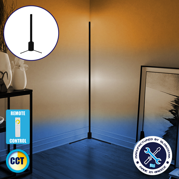 GLOBO-50-10 GloboStar® Μοντέρνο Minimal Επιτραπέζιο Μαύρο Φωτιστικό 50cm LED 8 Watt με Ασύρματο Χειριστήριο Αφής 2.4G RF & Dimmer CCT - Ψυχρό - Ημέρας - Θερμό GloboStar ALIEN Design GLOBO-50-10