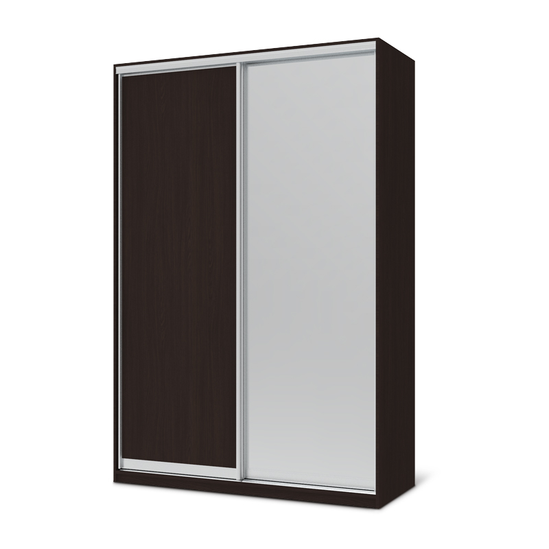 Ντουλάπα ρούχων Elegant Megapap δίφυλλη συρόμενη με καθρέφτη σε χρώμα wenge 150x60x225εκ. GP007-0050 Ντουλάπα ρούχων Elegant Megapap δίφυλλη συρόμενη με καθρέφτη σε χρώμα wenge 150x60x225εκ. GP007-0050