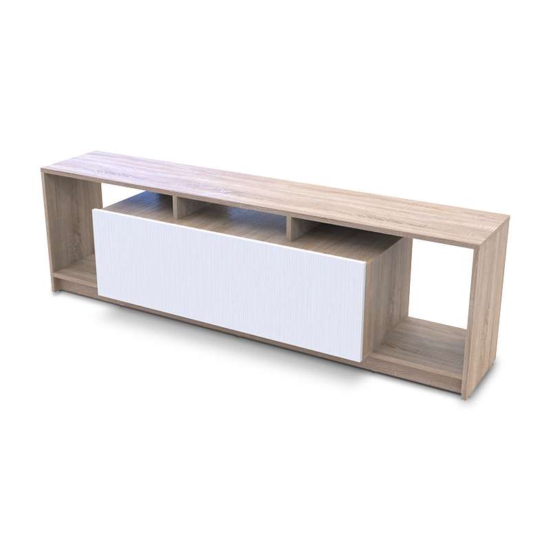Έπιπλο τηλεόρασης T2 Megapap σε χρώμα sonoma – λευκό 180x33x48εκ. GP007-0065