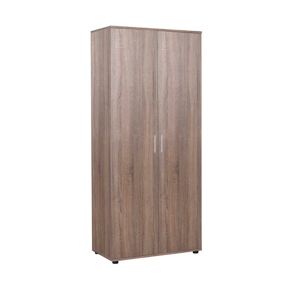 Ντουλάπα ρούχων Trendline Megapap δίφυλλη χρώμα latte 80x47x187εκ. GP009-0140