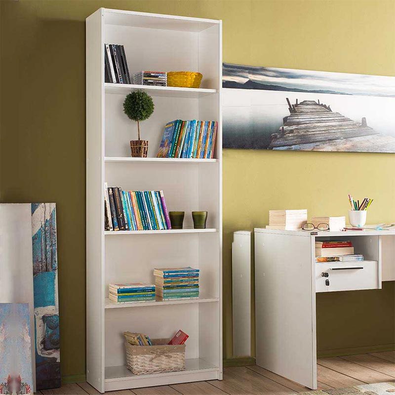 Βιβλιοθήκη μελαμίνης Max Megapap χρώμα λευκό 64x26x182εκ. Βιβλιοθήκη μελαμίνης Max Megapap χρώμα λευκό 64x26x182εκ.