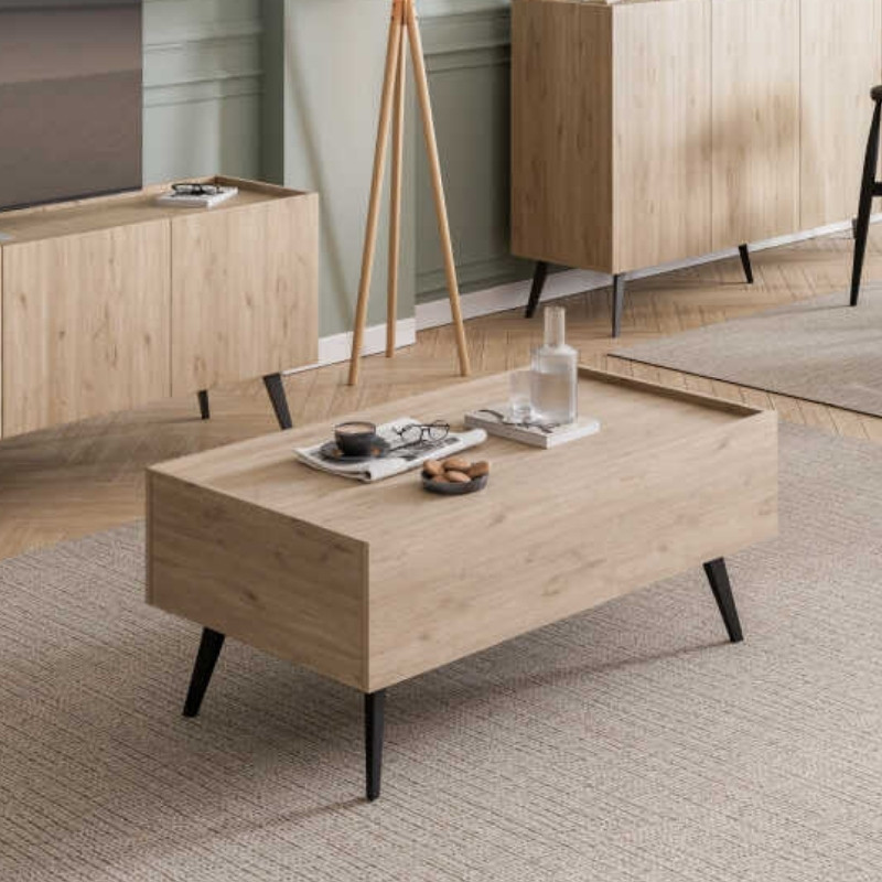 Τραπεζάκι σαλονιού Luna Megapap χρώμα florida oak 102x61x44εκ. Τραπεζάκι σαλονιού Luna Megapap χρώμα florida oak 102x61x44εκ.