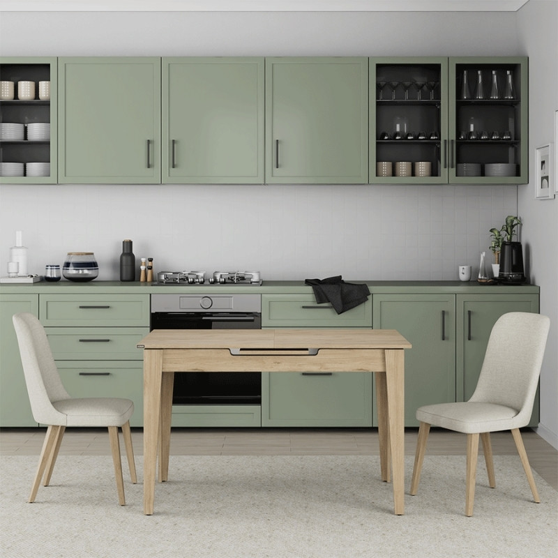 Τραπέζι Trendline Megapap επεκτεινόμενο χρώμα oak 120/150x70x75εκ. Τραπέζι Trendline Megapap επεκτεινόμενο χρώμα oak 120/150x70x75εκ.