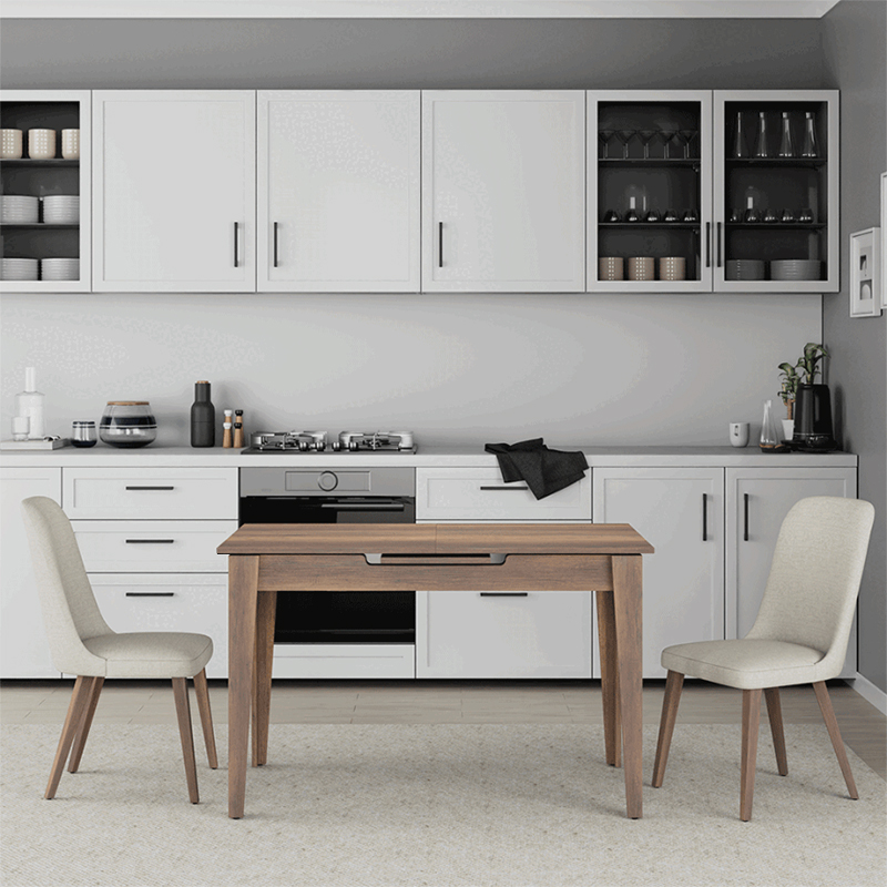 Τραπέζι Trendline Megapap επεκτεινόμενο χρώμα καρυδί 120/150x70x75εκ. Τραπέζι Trendline Megapap επεκτεινόμενο χρώμα καρυδί 120/150x70x75εκ.