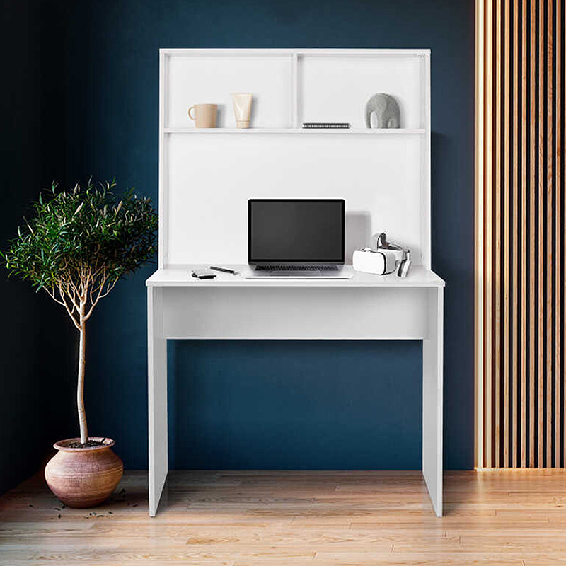 Γραφείο εργασίας Trendline Megapap χρώμα λευκό 90x52x148εκ. Γραφείο εργασίας Trendline Megapap χρώμα λευκό 90x52x148εκ.