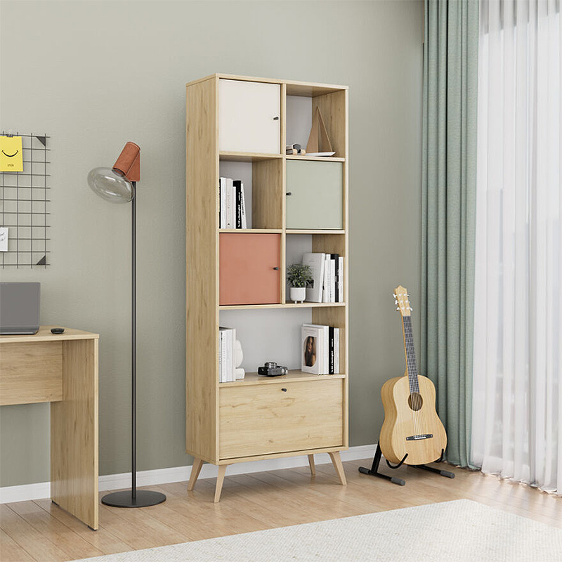 Βιβλιοθήκη Terra Megapap χρώμα florida oak 67x30x181εκ. Βιβλιοθήκη Terra Megapap χρώμα florida oak 67x30x181εκ.