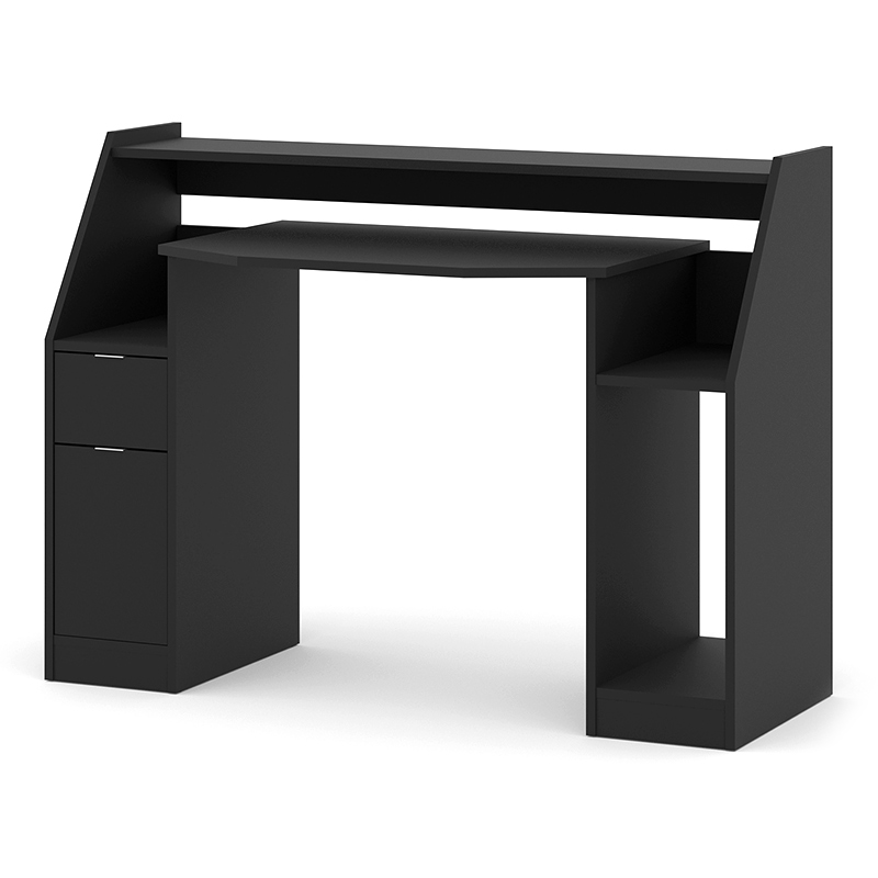 Γραφείο εργασίας Jimmy Megapap σε χρώμα μαύρο 123,2x45x90,5εκ. GP012-0010