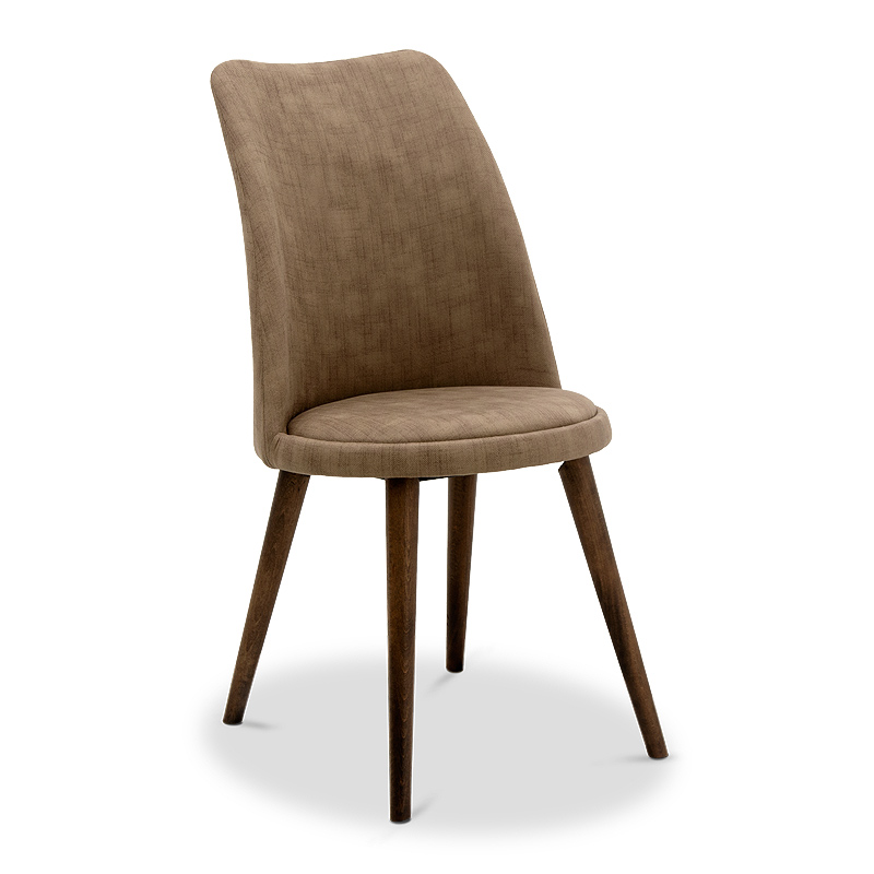 Καρέκλα Kody Megapap βελούδινη χρώμα μόκα 45x50x87εκ. GP016-0055