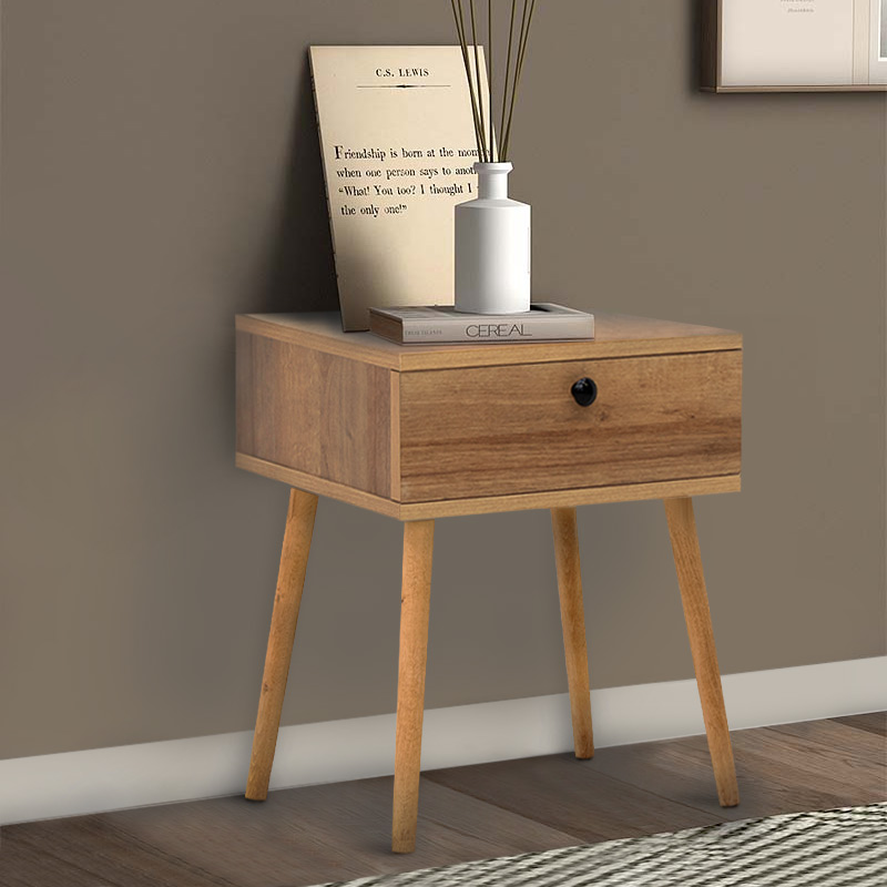 Κομοδίνο Pauline Megapap μελαμίνης χρώμα pine oak 45x35x61εκ. Κομοδίνο Pauline Megapap μελαμίνης χρώμα pine oak 45x35x61εκ.