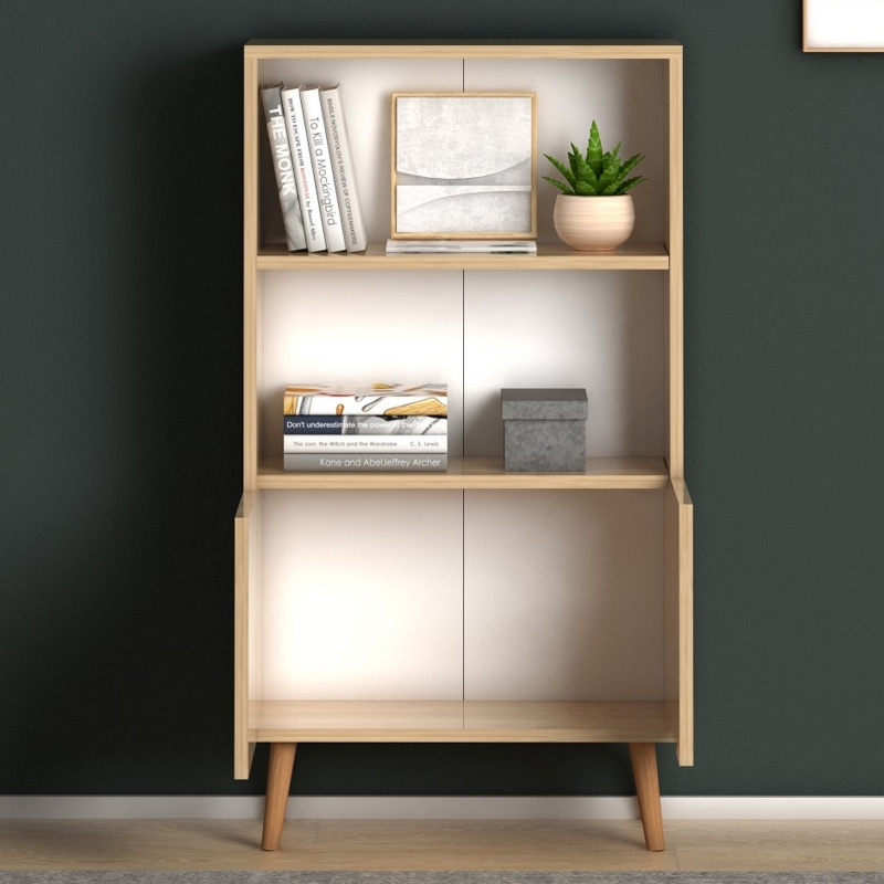 Βιβλιοθήκη μελαμίνης Cube Megapap χρώμα oak 60x24x110εκ. Βιβλιοθήκη μελαμίνης Cube Megapap χρώμα oak 60x24x110εκ.