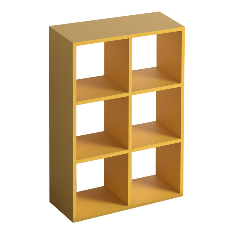 Βιβλιοθήκη Cube Megapap από μελαμίνη χρώμα κίτρινο 73,5x34x109εκ. Βιβλιοθήκη Cube Megapap από μελαμίνη χρώμα κίτρινο 73,5x34x109εκ.
