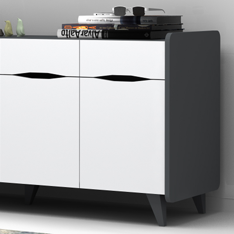 Μπουφές μελαμίνης Sila Megapap χρώμα λευκό – γκρι 140x45x72εκ. Μπουφές μελαμίνης Sila Megapap χρώμα λευκό – γκρι 140x45x72εκ.